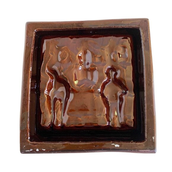 Vtg Barware Ashtray Mid Century Humor 3D Wall Plaque There's One in every Crowd - Picture 2 of 5